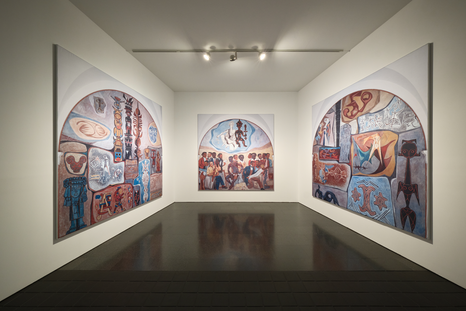 "Project a Black Planet: The Art and Culture of Panafrica", Installationsansicht, MACBA, Barcelona, 2025/26