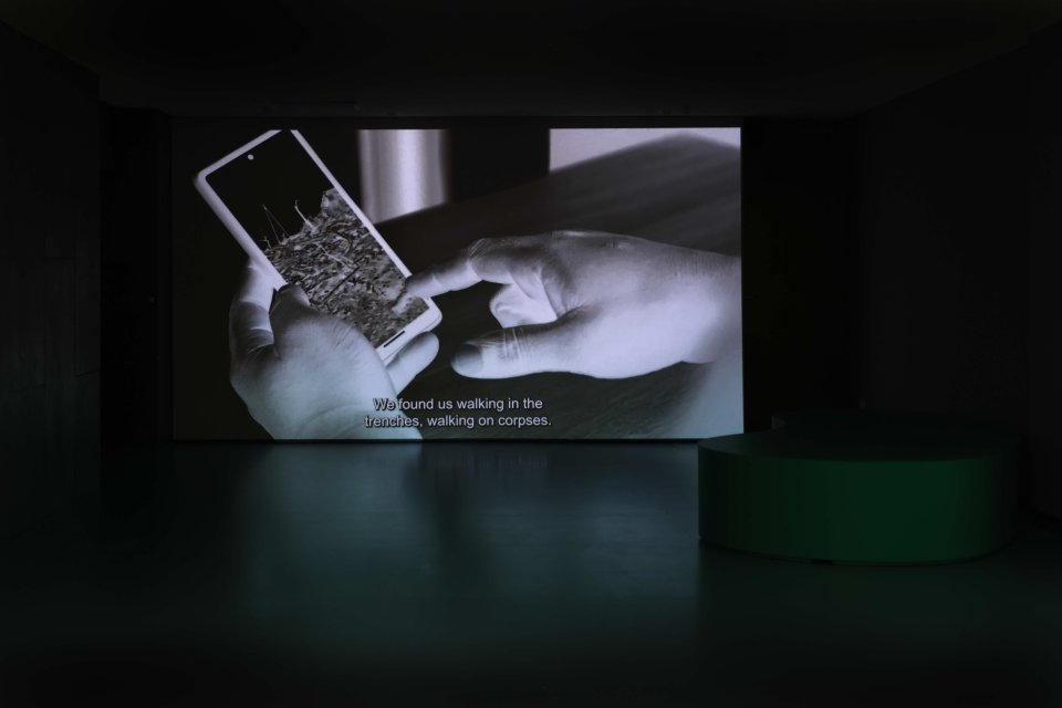 Mario Pfeifer "Wutame / Caché", Installationsansicht, Haus der Kulturen der Welt, Berlin, 2026