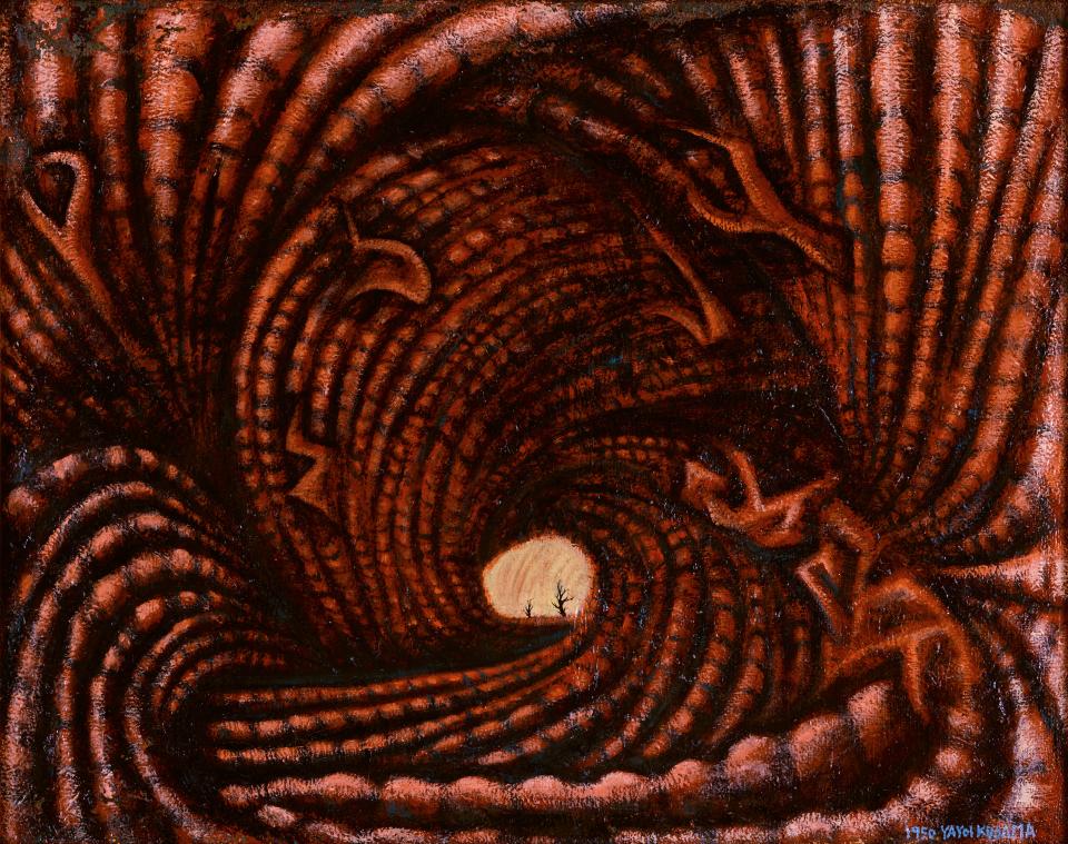 Yayoi Kusama "Accumulation of the Corpses (Prisoner Surrounded by the Curtain of Depersonalization)", 1950