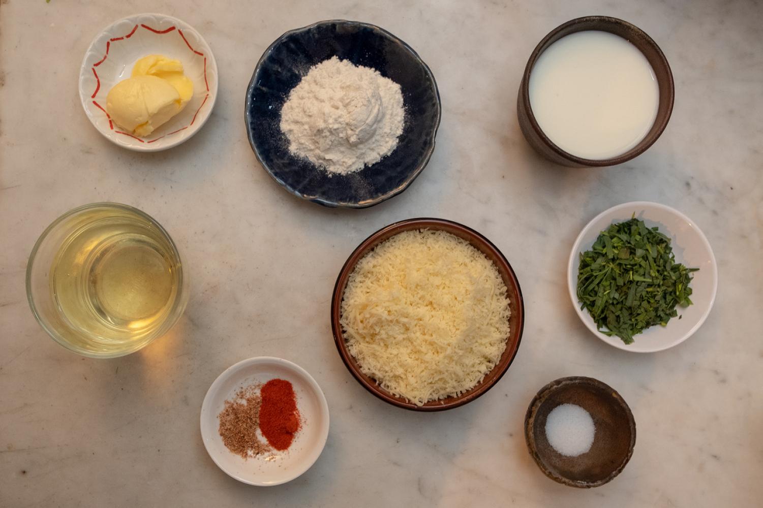 Zutaten Sauce au gratin