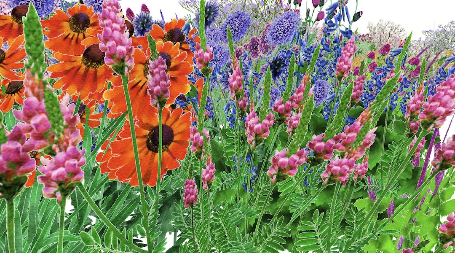 Digitale Darstellung "Pollinator Pathmaker", 2023