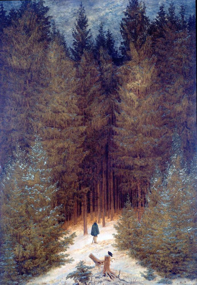 Caspar David Friedrich "Der Chasseur im Walde", 1813