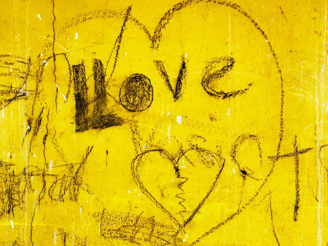 Liebesgraffiti in Berlin