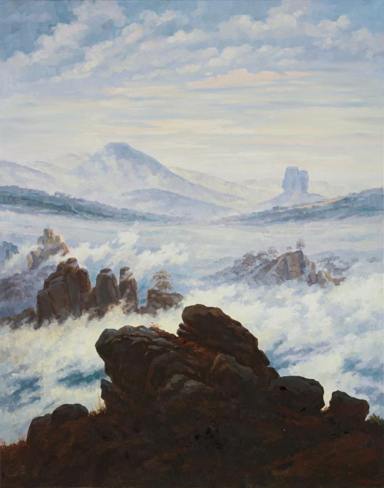 Yue Minjun "The Wanderer", 2006