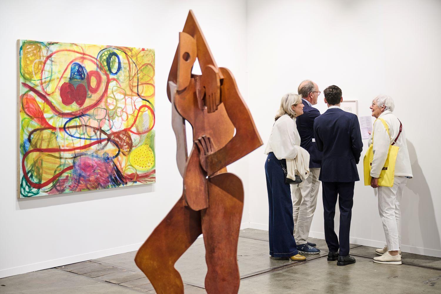 Stand der Galerie Xavier Hufkens auf der Art Brussels