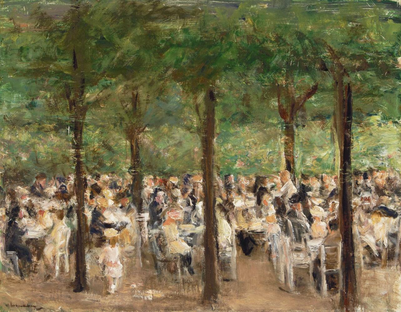 Max Liebermann "Gartenlokal an der Havel", um 1920 