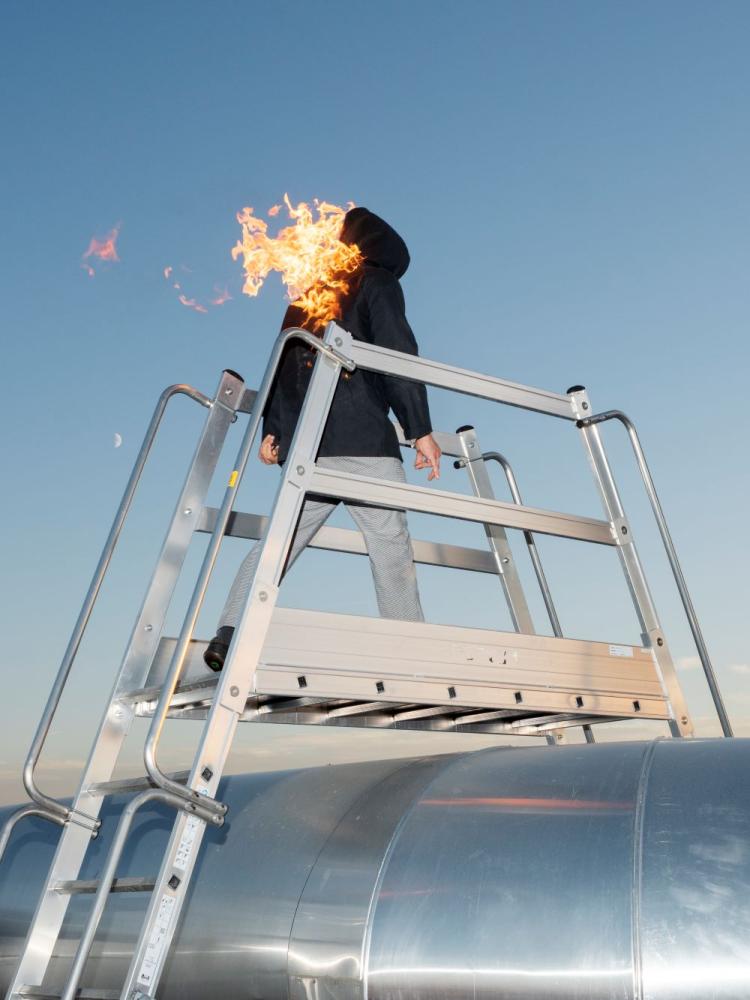 Porträt eines Mannes in Flammen: Chezplinio auf dem Hyperlocal Festival