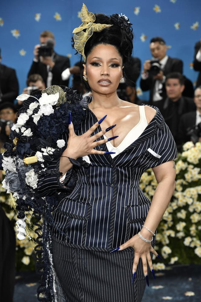 Rapperin Nicki Minaj bei der Benefizgala des Costume Institute des Metropolitan Museum of Art (The Met) zur Eröffnung der Ausstellung "Superfine: Tailoring Black Style" in New York