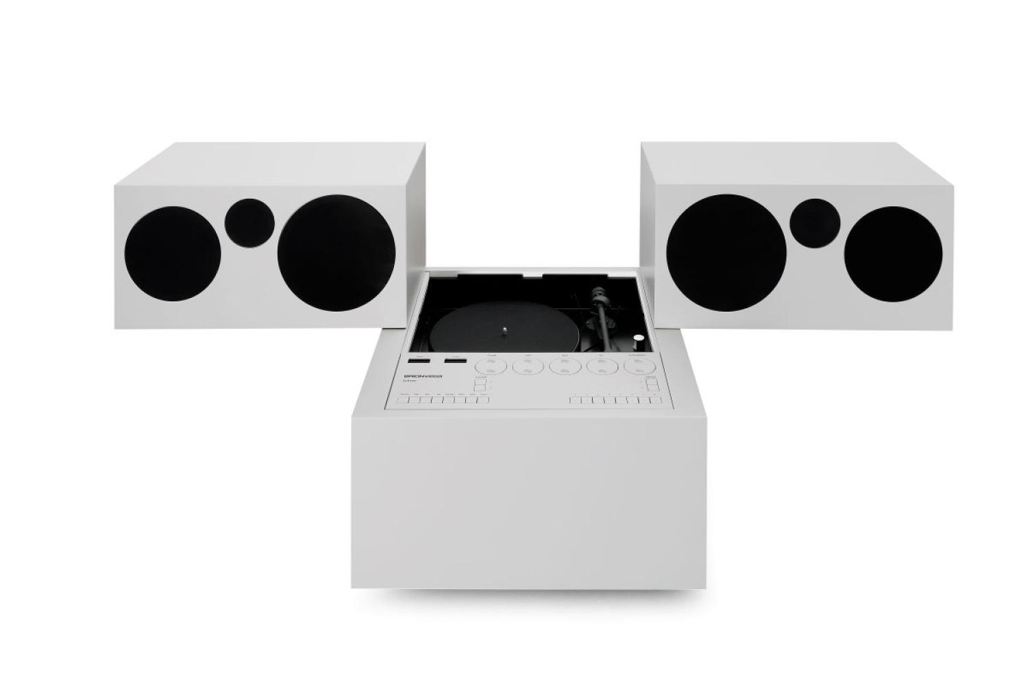 Die Stereoanlage "totem rr231" vom italienischen Architekten und Designer Mario Bellini