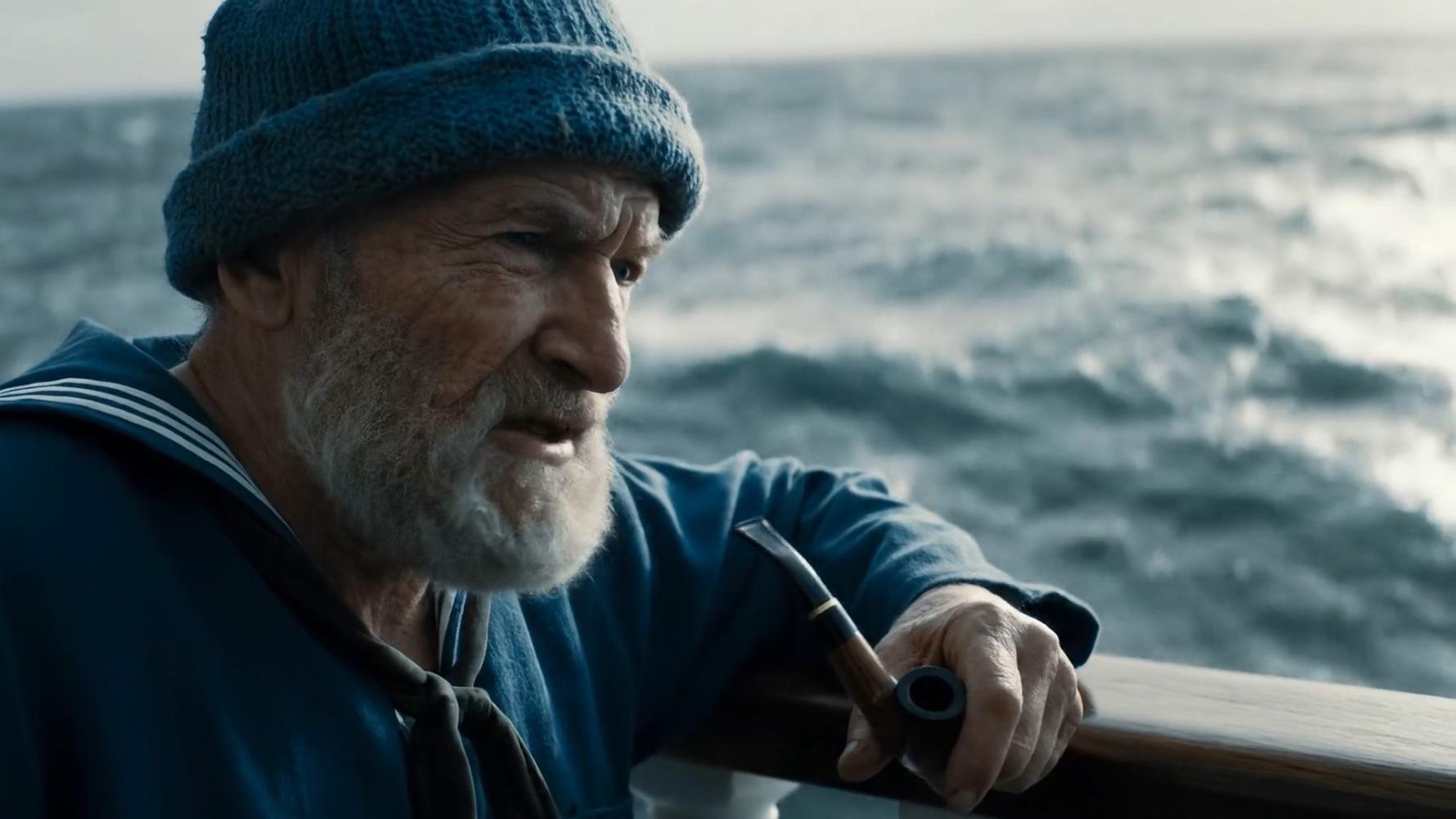 Still aus einem mit Veo 3 generierten Videos eines Seemanns