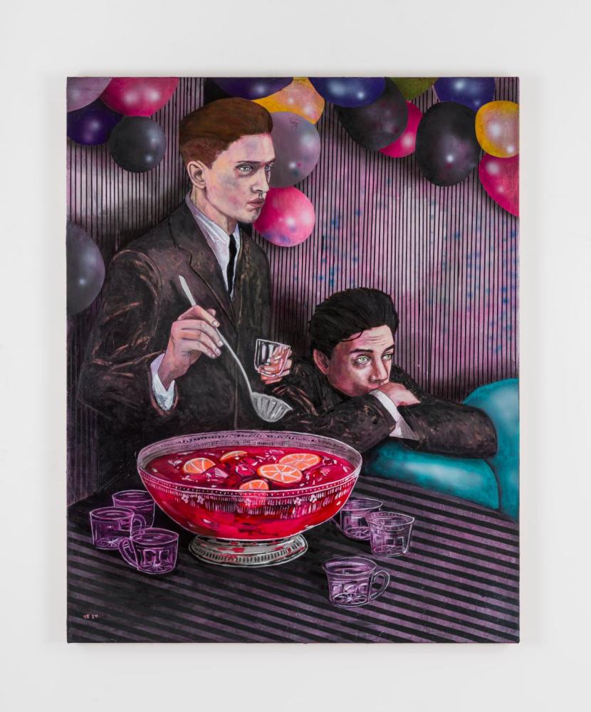 Hernan Bas "Melancholy (the punch bowl)", 2024