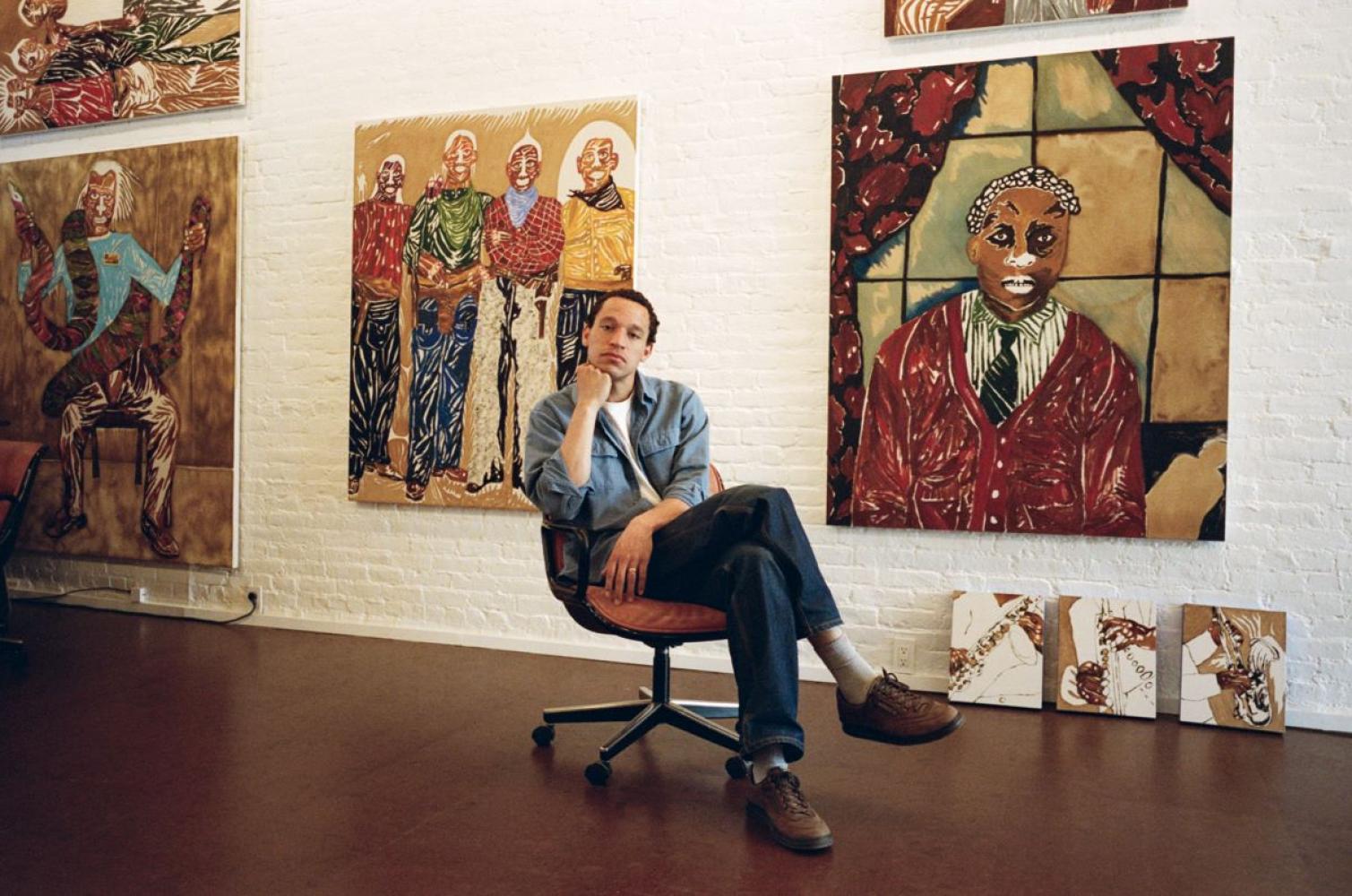 Chase Hall in seinem Atelier in New York City