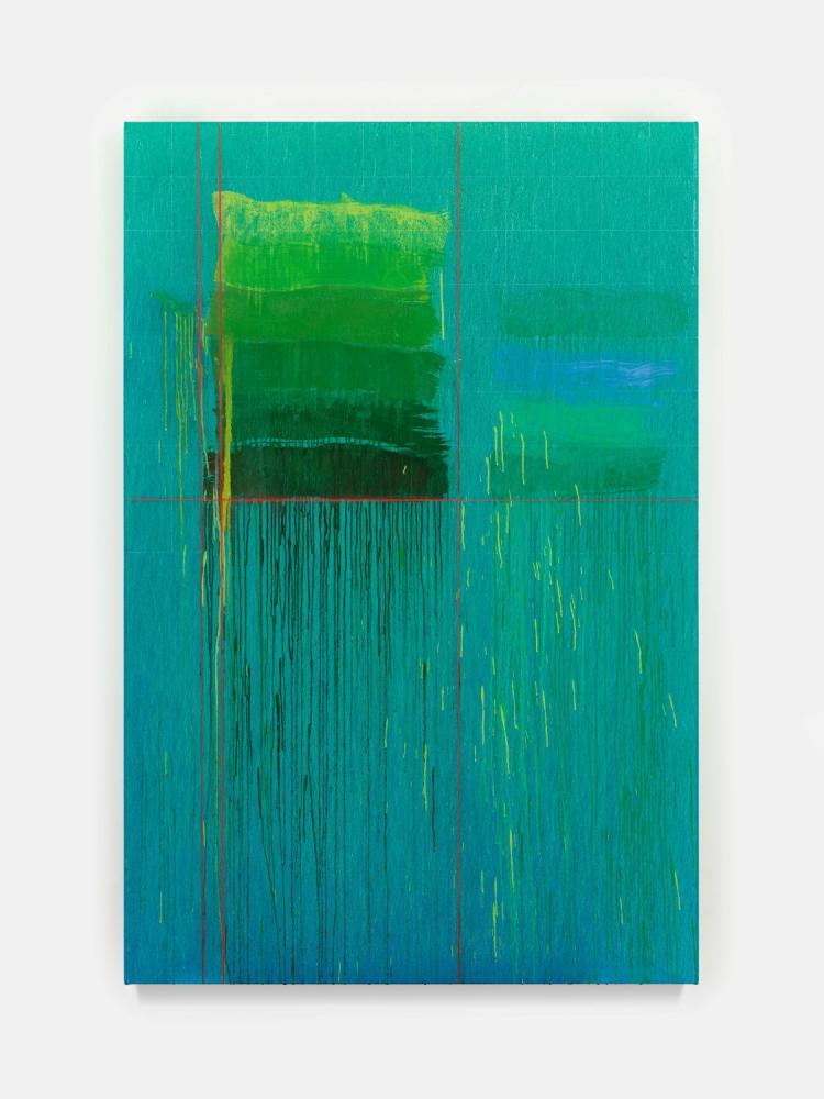 Pat Steir "I love you green", 2024-25