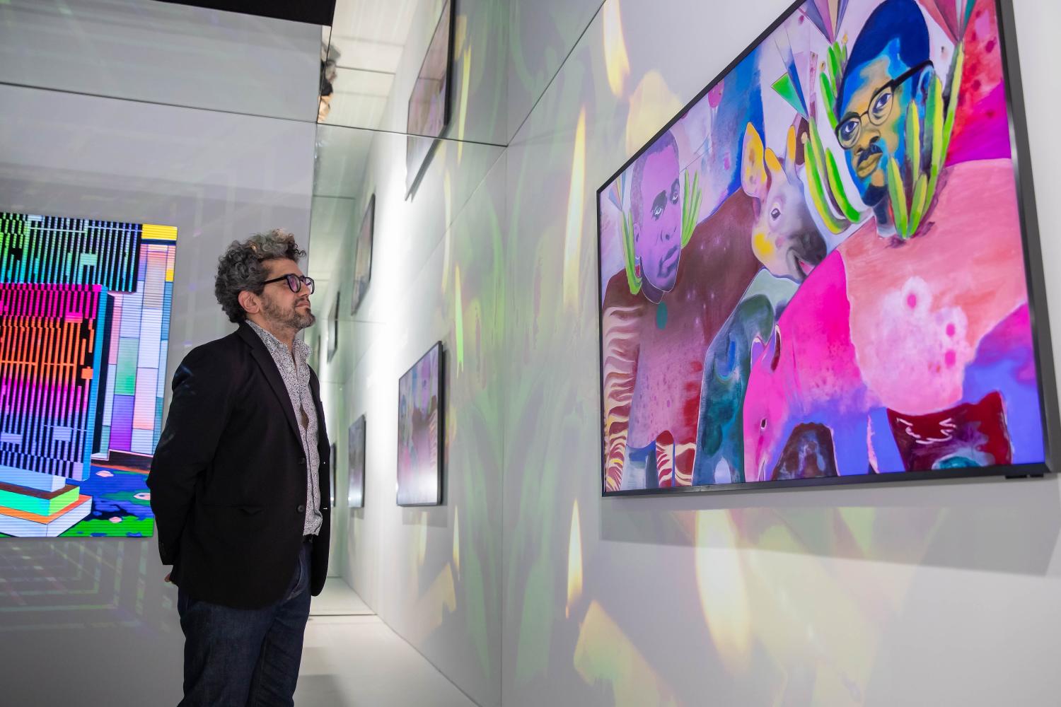 Basim Magdy am Samsung Art Cube, Art Basel 2025