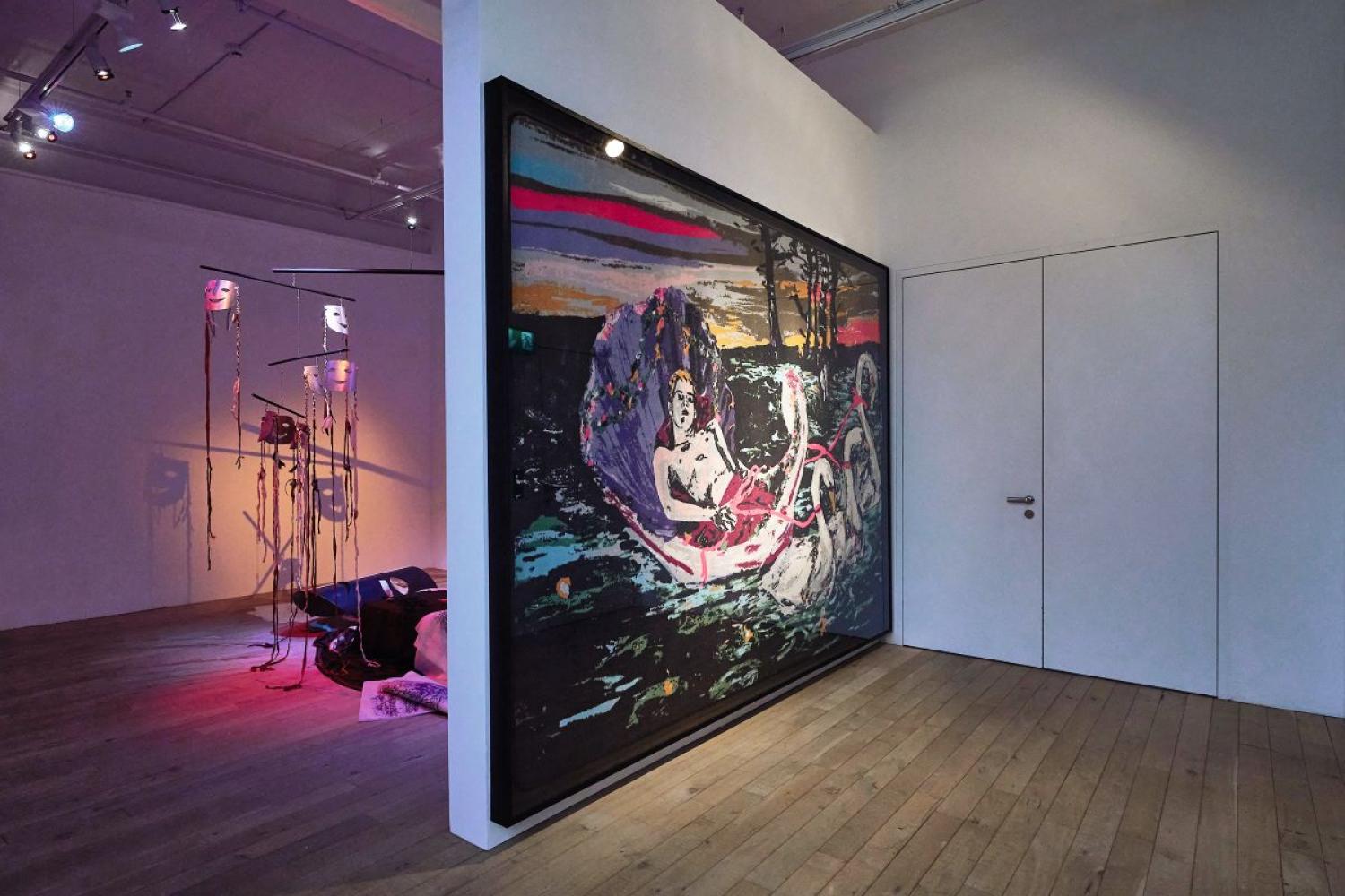 Hernan Bas "Nightmares and Melancholy", Installationsansicht Galerie Peter Kilchmann, Zürich, 2024