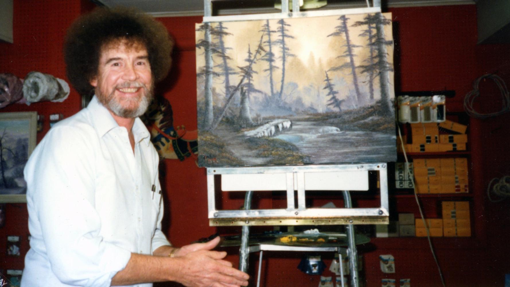 TV-Maler Bob Ross in "Bob Ross: Glückliche Unfälle, Betrug und Gier", Netflix