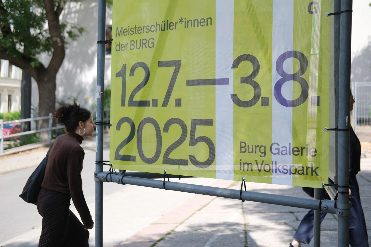 Werbeplakat zur Jahresausstellung am Kulturzentrum Volkspark in Halle
