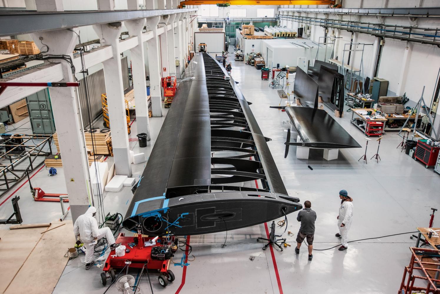 Bau eines Flügelsegel, Valencia, 2012