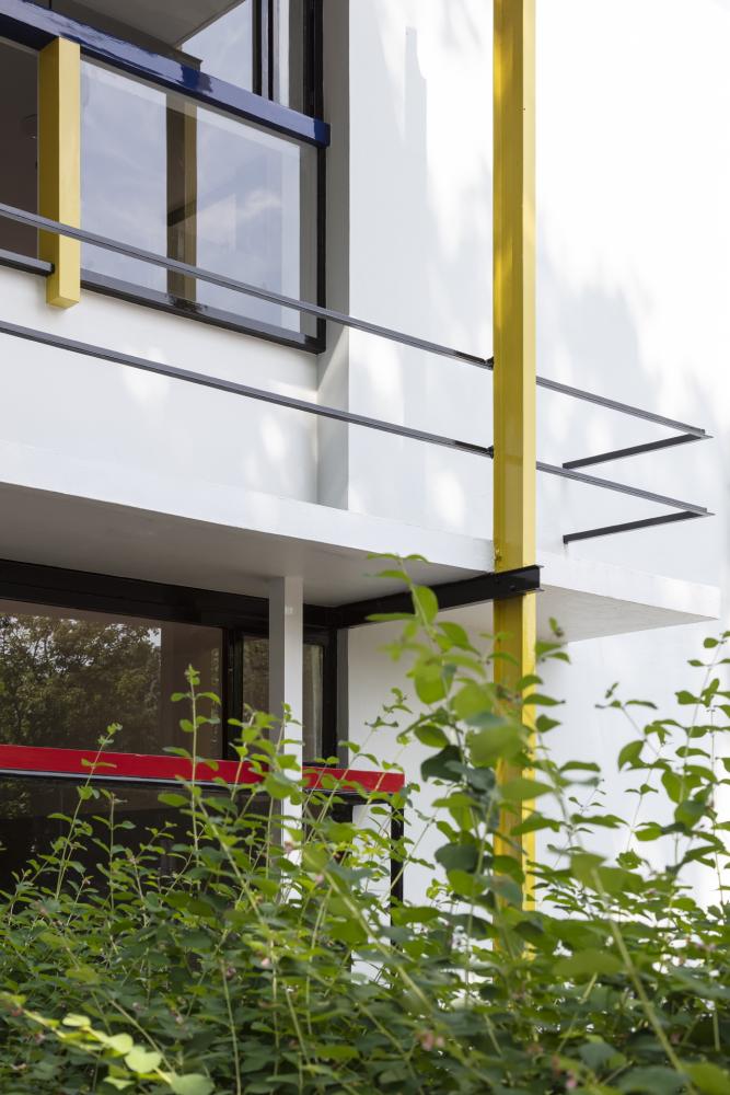 Detail des Fassade am Rietveld Schröderhuis, Utrecht