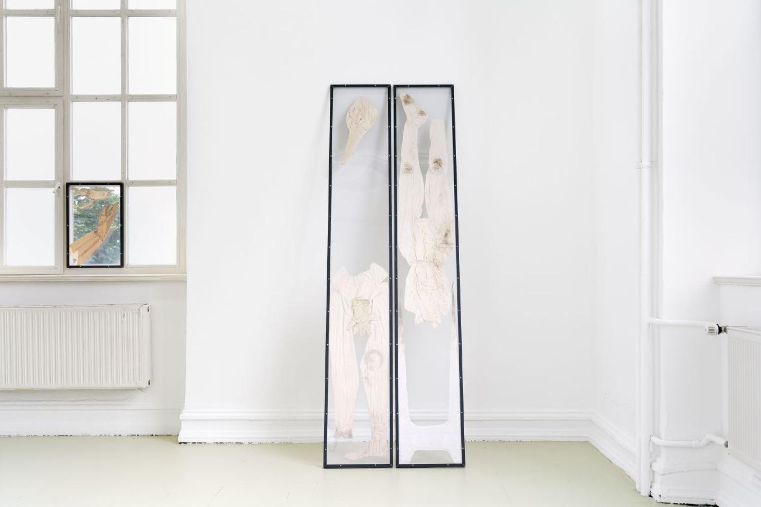 Emmélie Lempert "hide, seek, hide", 2024, Installationsansicht Kunstakademie Köln