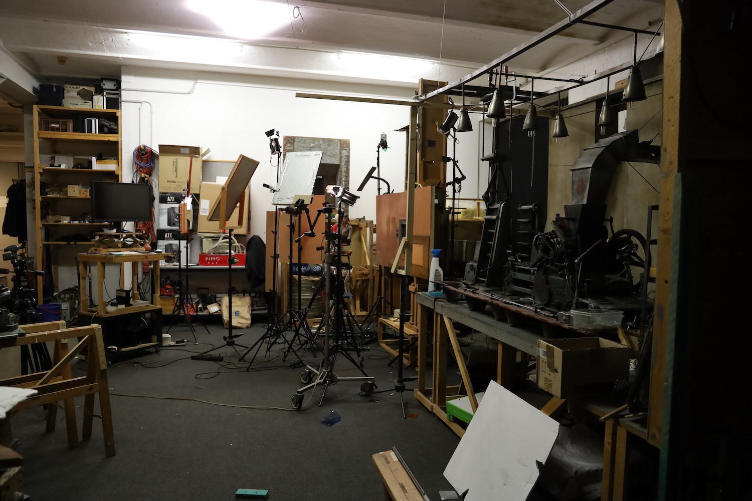 Blick ins Filmatelier