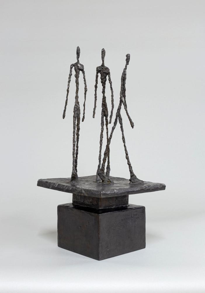 Alberto Giacometti "Drei schreitende Männer (kleines Quadrat)", 1948