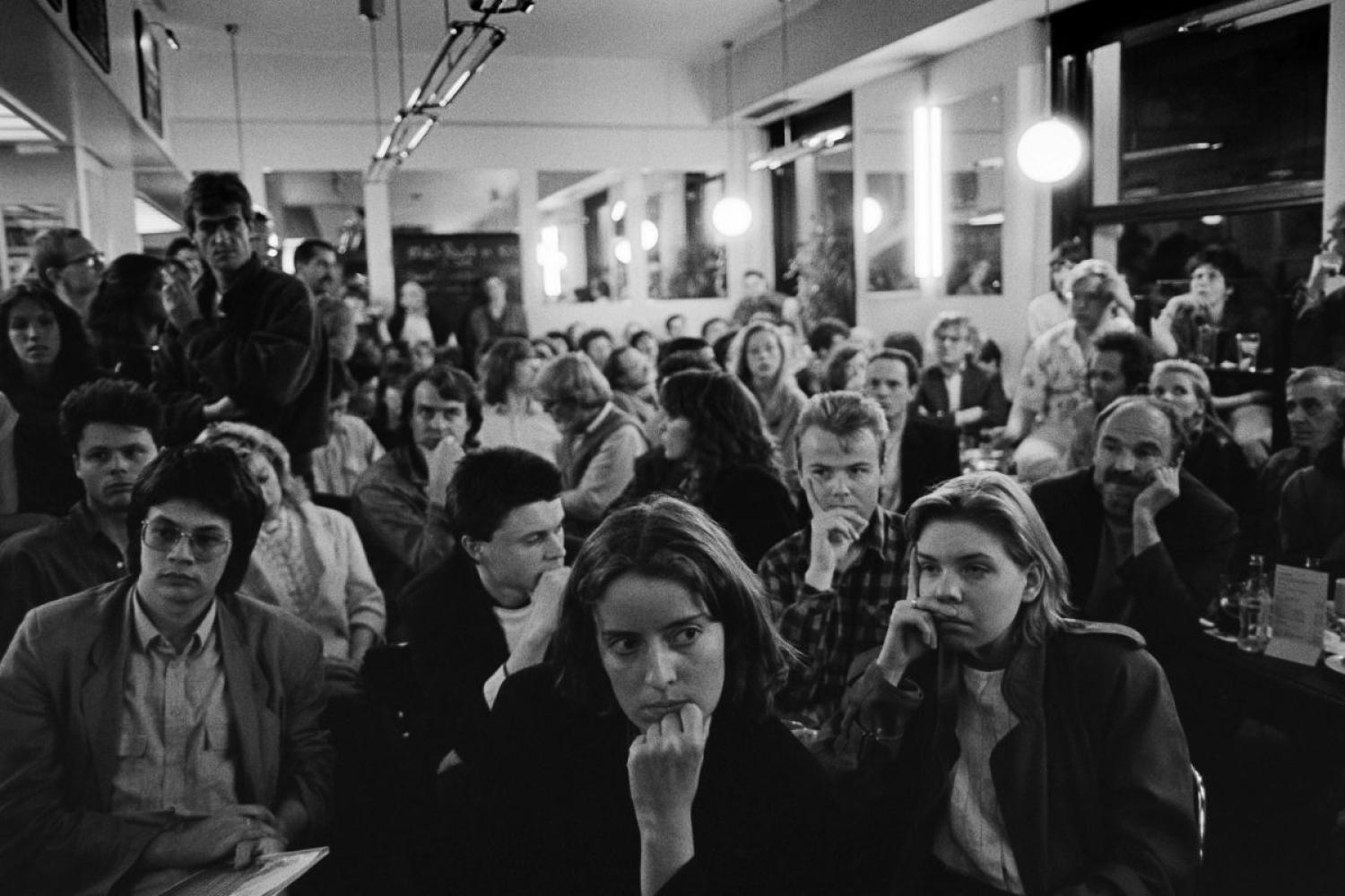 Das faszinierte Publikum bei Peter Sloterdijk in der Veranstaltungsreihe "Philosophie im Central"