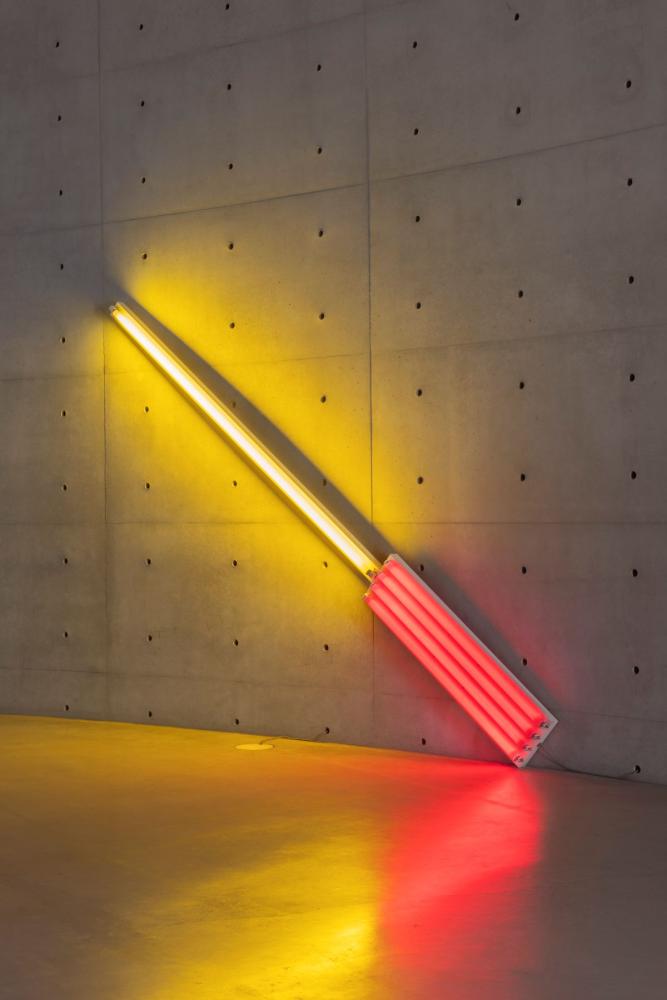 Dan Flavin "The diagonal of May 25, 1963", 1963, Installationsansicht