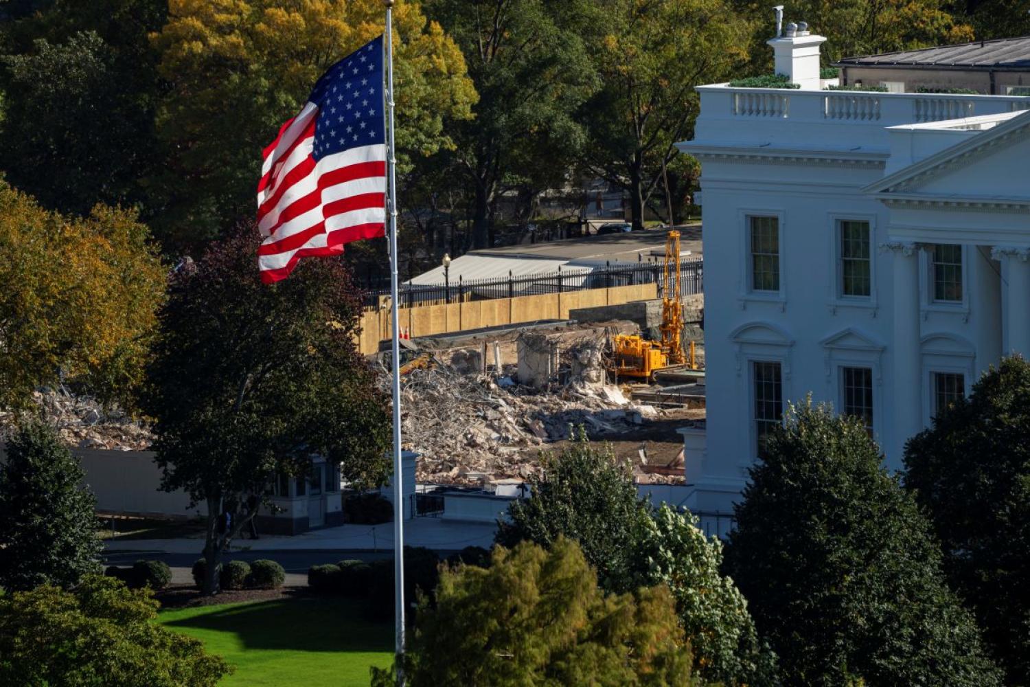 Für einen neuen Ballsaal ließ Donald Trump im Oktober den Ostflügel des Weißen Hauses abreißen