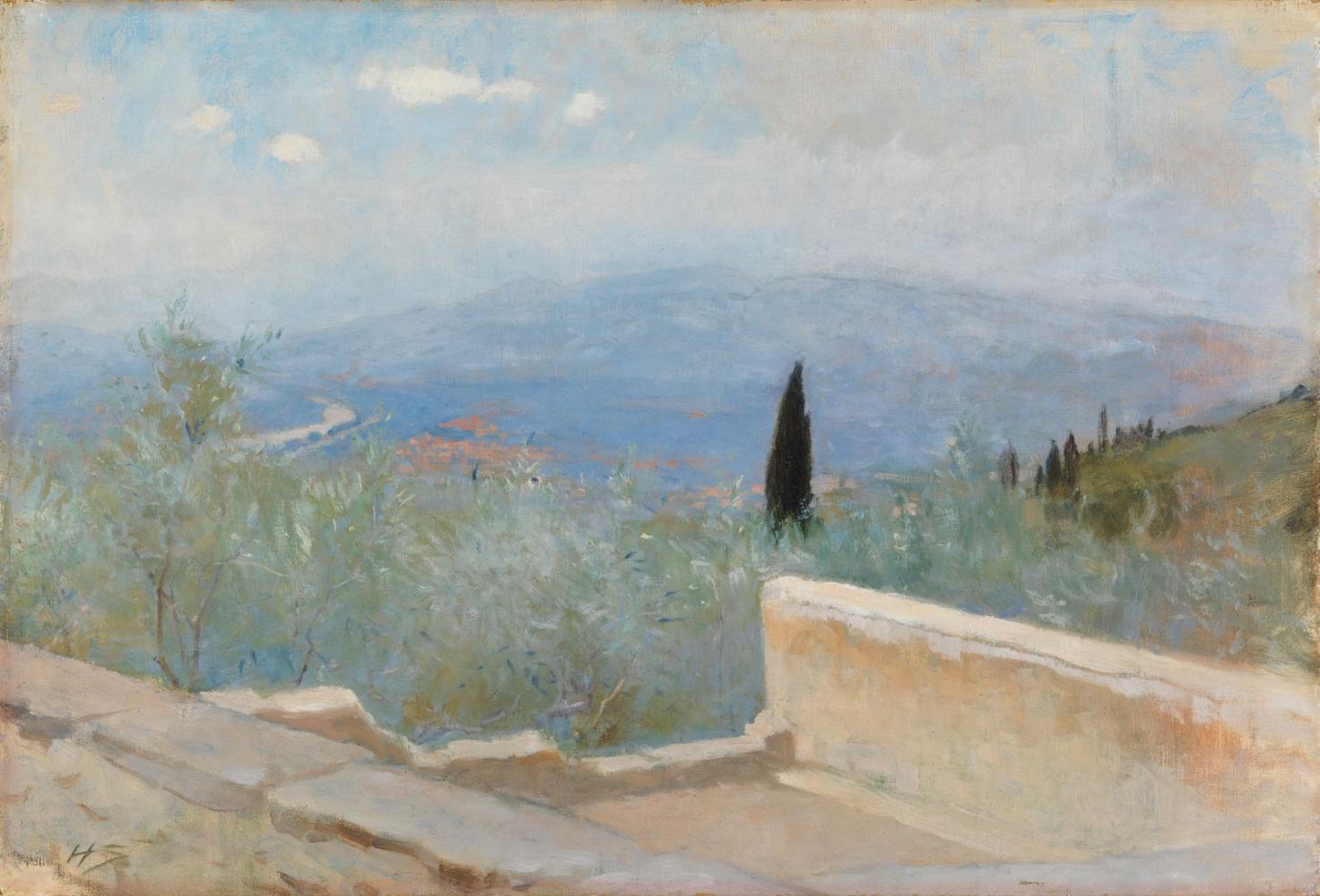 Helena Schjerfbeck "Fiesole Landscape", 1894