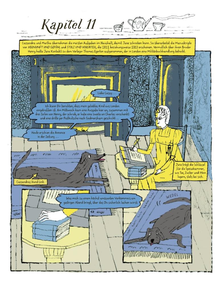Janine Barchas: "Jane Austen: Ihr Leben als Graphic Novel", illustriert von Isabel Greenberg, Penguin, 2025