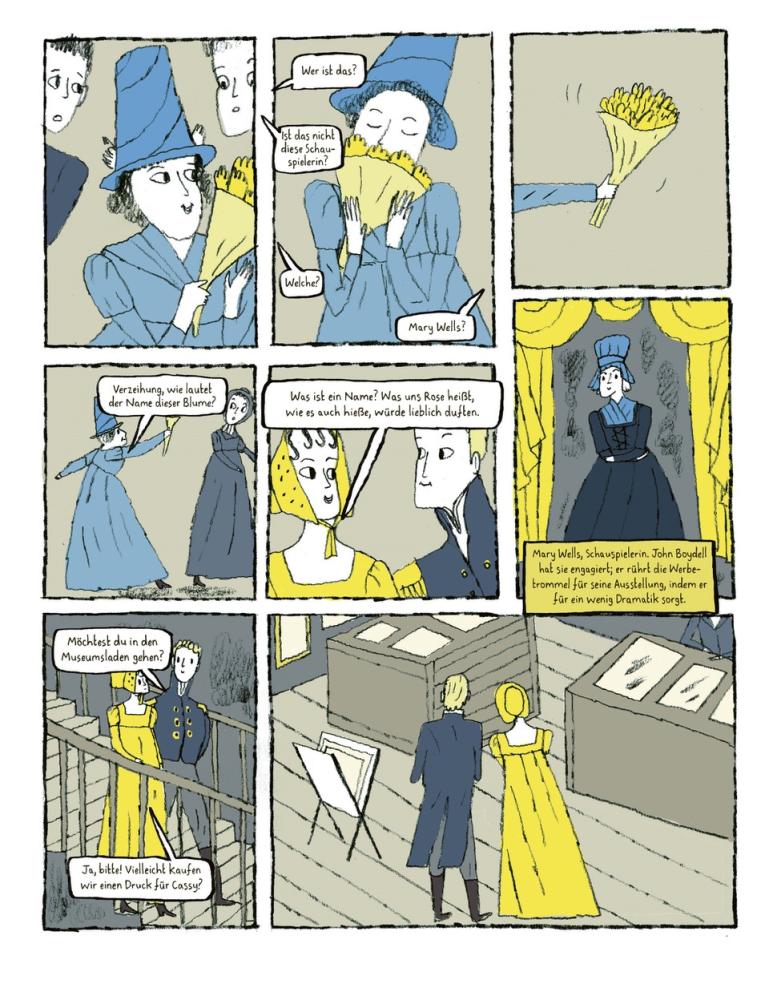 Janine Barchas: "Jane Austen: Ihr Leben als Graphic Novel", illustriert von Isabel Greenberg, Penguin, 2025