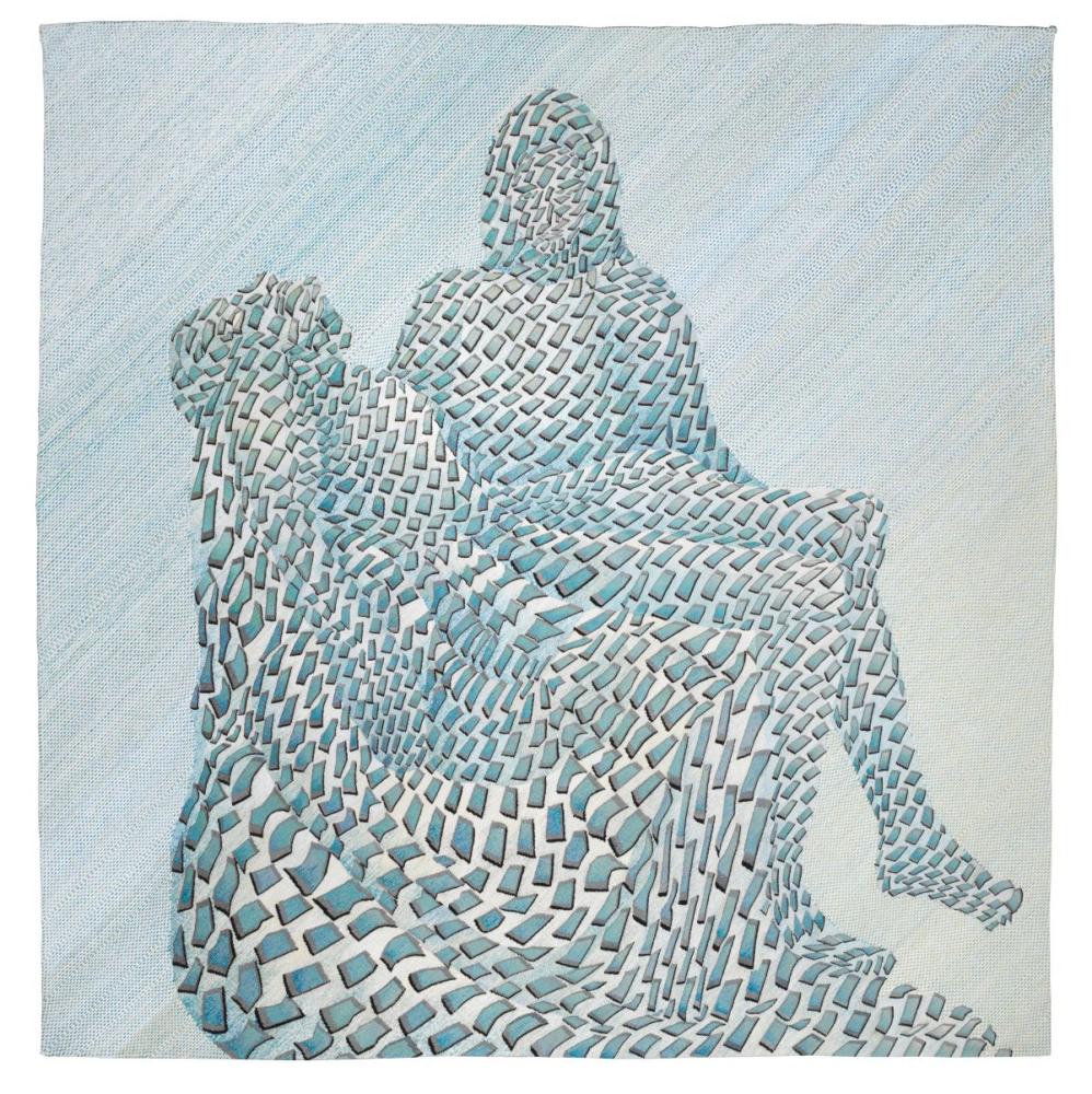 Thomas Bayrle "iPhone Pietà", 2017