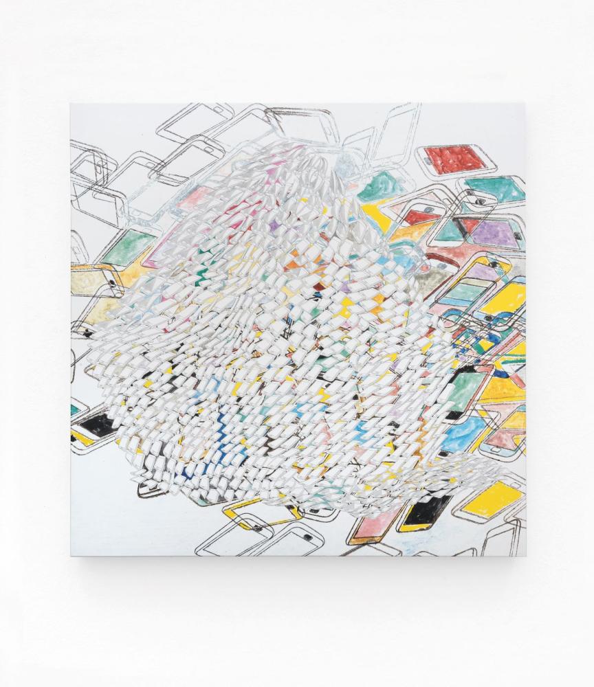 Thomas Bayrle "Roll Over Smartfon I", 2019