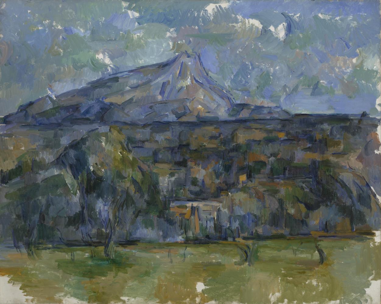 Paul Cézanne "La Montagne Sainte-Victoire vue des Lauves" (Die Montagne Sainte-Victoire, von Les Lauves aus gesehen), 1904/05