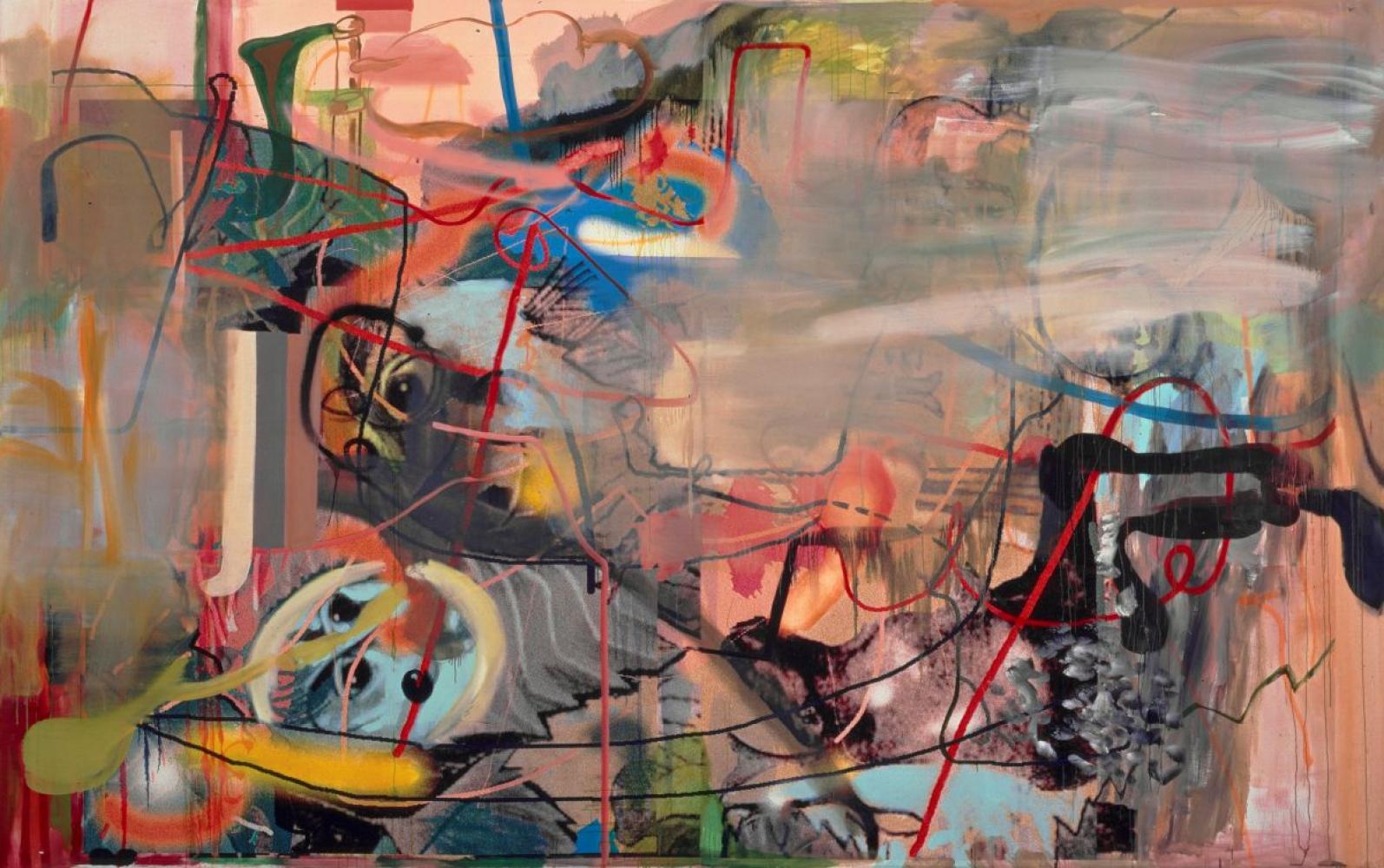 Albert Oehlen "El pez roncando", 2001