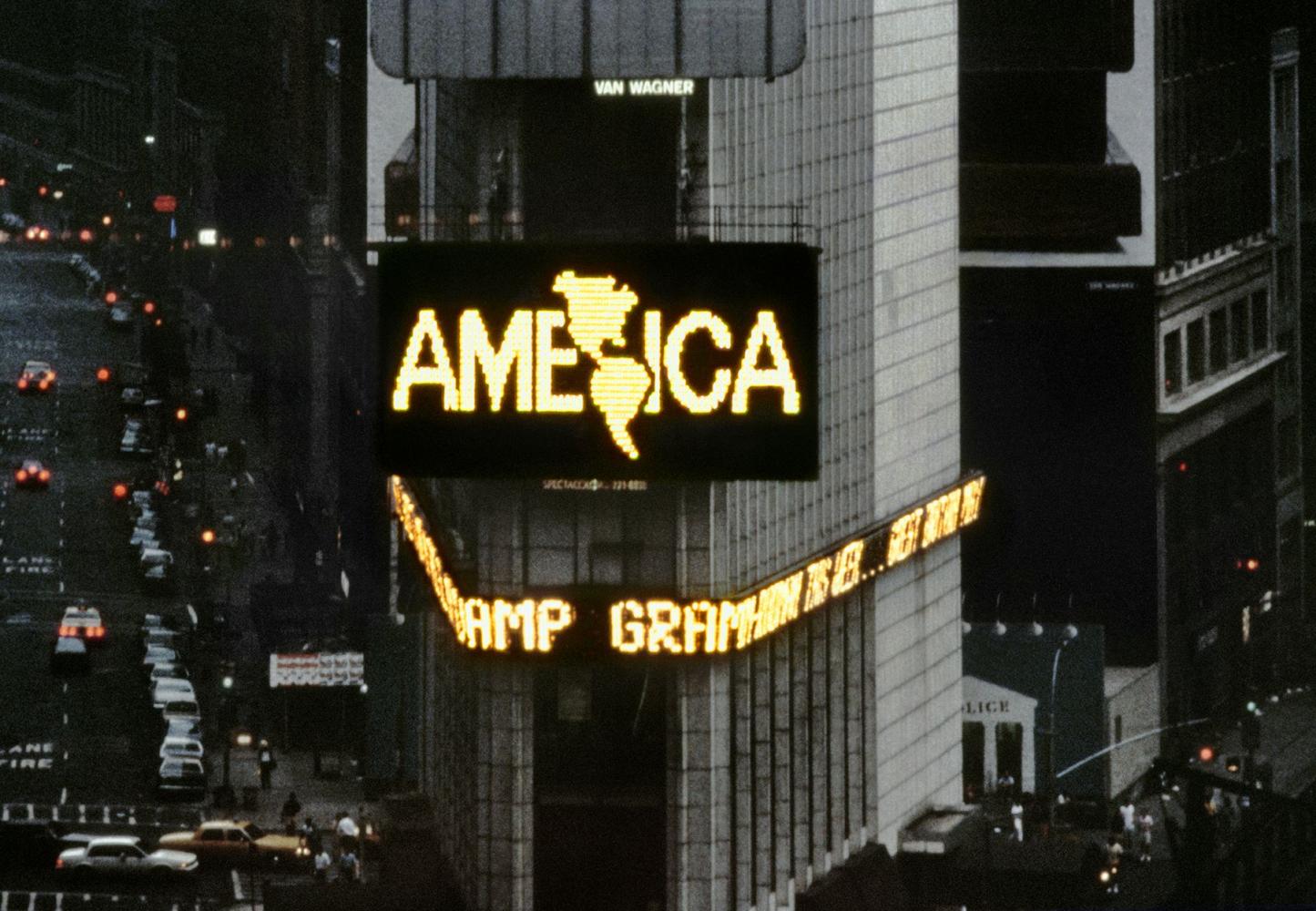 Alfredo Jaar "A Logo for America", 1987
