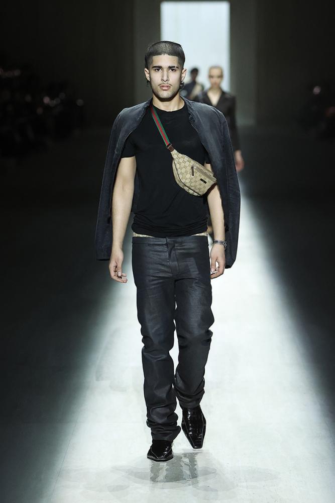 Nachwuchs-Rapper Fakemink auf dem Gucci-Runway