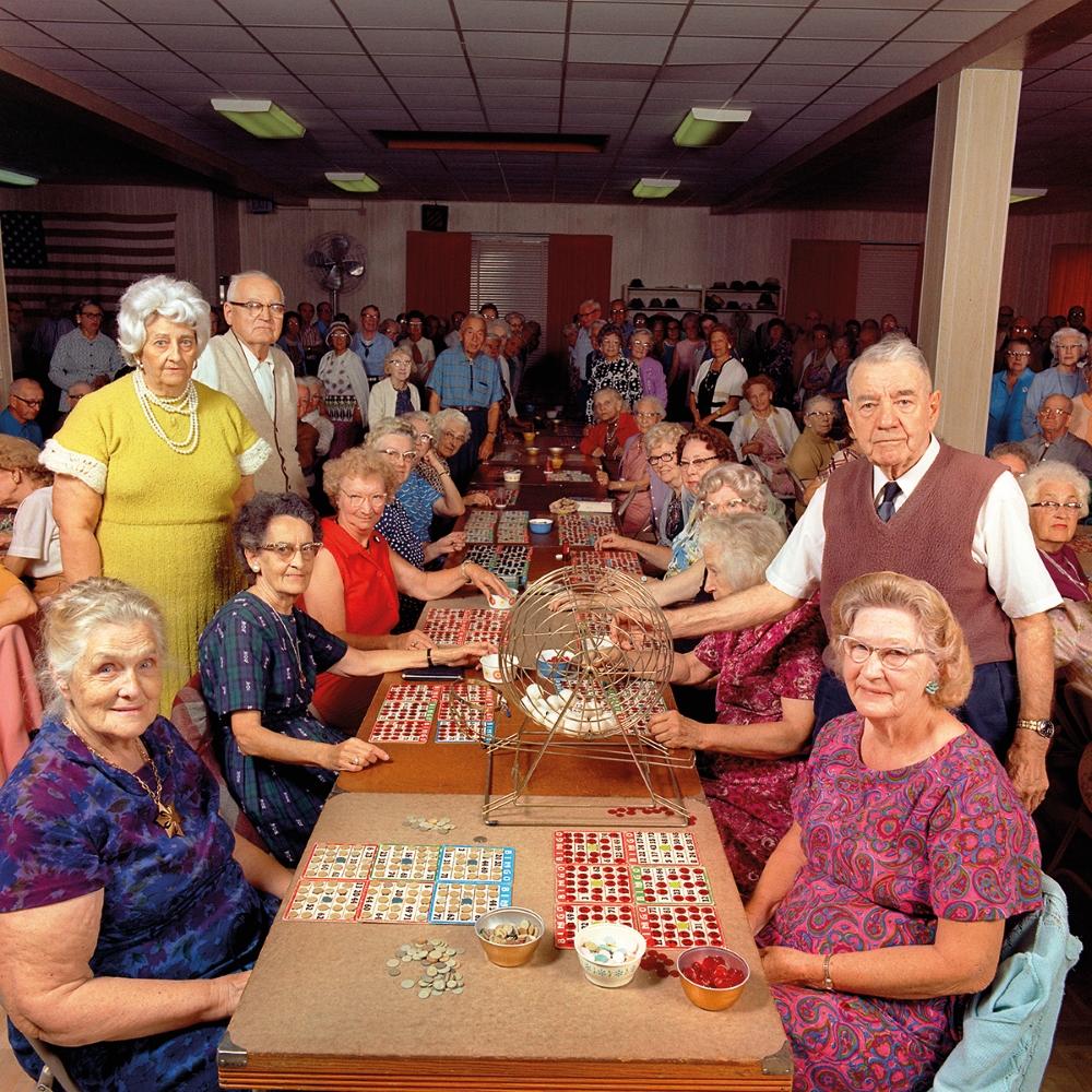 Neal Slavin "Bingo Club of the St. Petersburg Shuffleboard and Duplicate Bridge Club", St. Petersburg, Florida, 1972-75