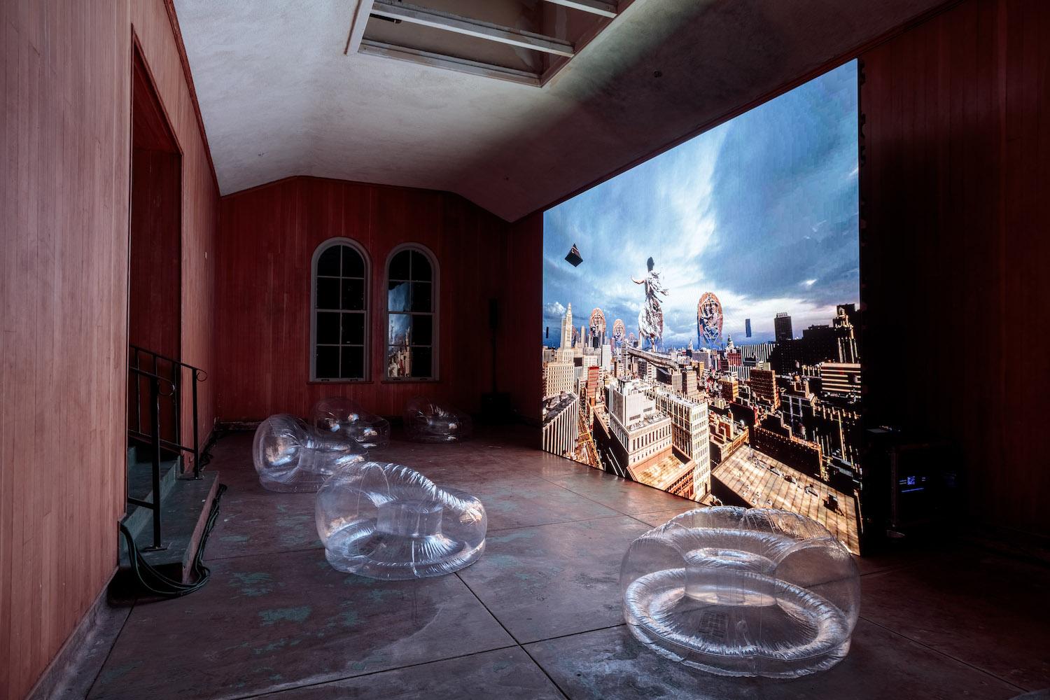 Lu Yang, "DOKU The Flow", 2024, Installationsansicht, "What a Wonderful World: An Audiovisual Poem", 2026