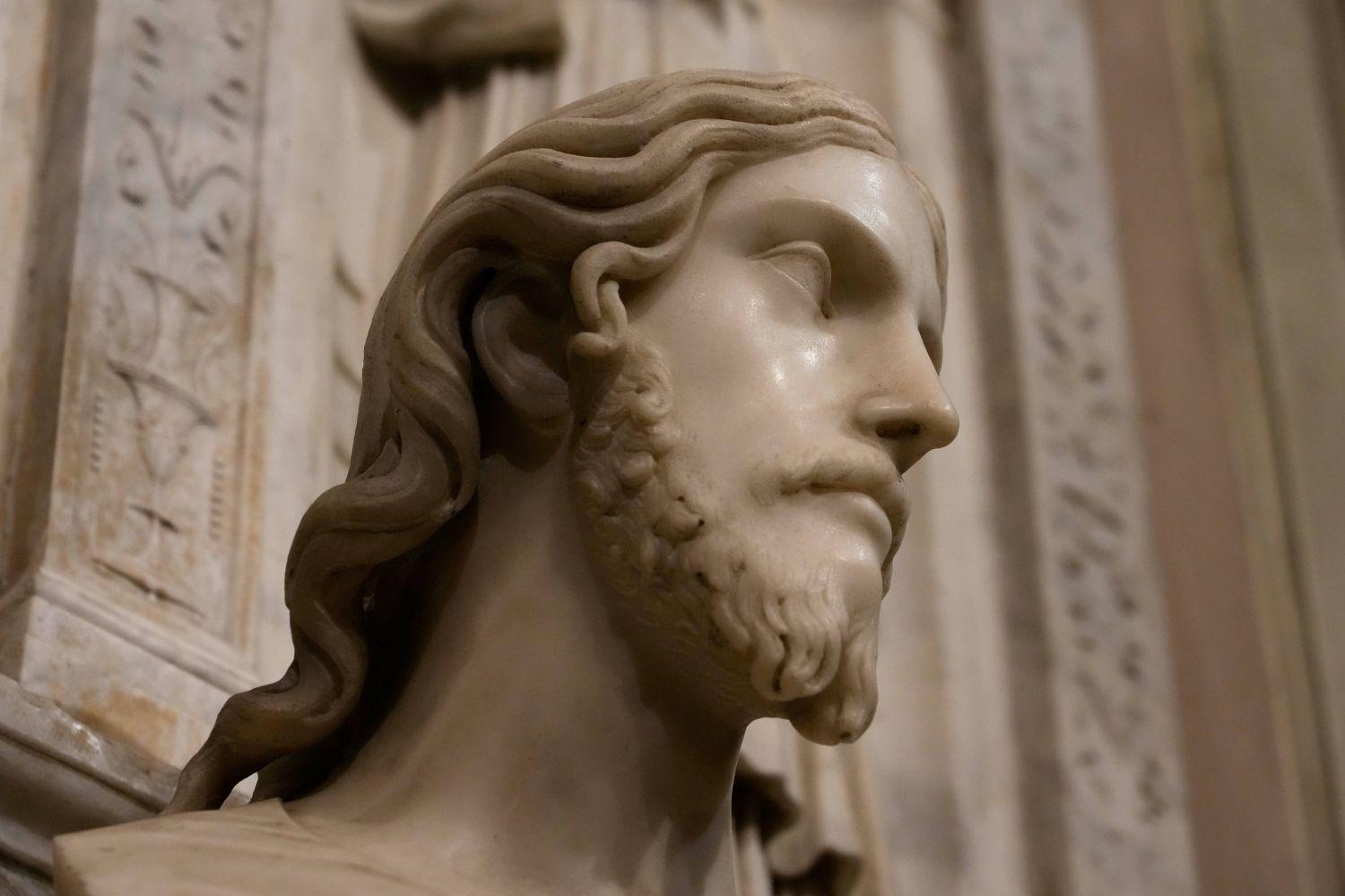 Büste in der Basilika der Heiligen Agnes