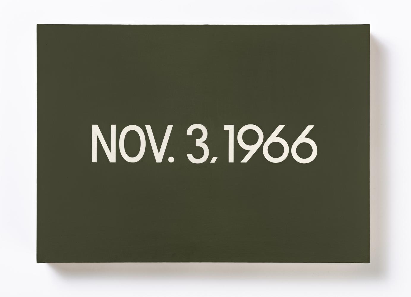 On Kawara "NOV. 3, 1966", 1966, aus der Serie Today, 1966–2013