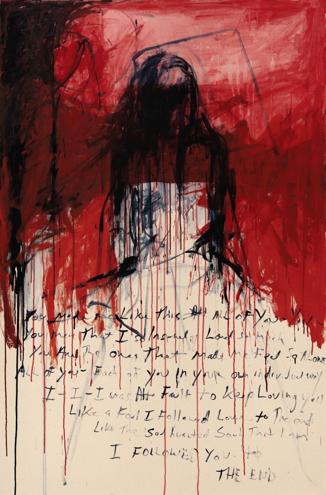Tracey Emin "I followed you to the end", 2024 