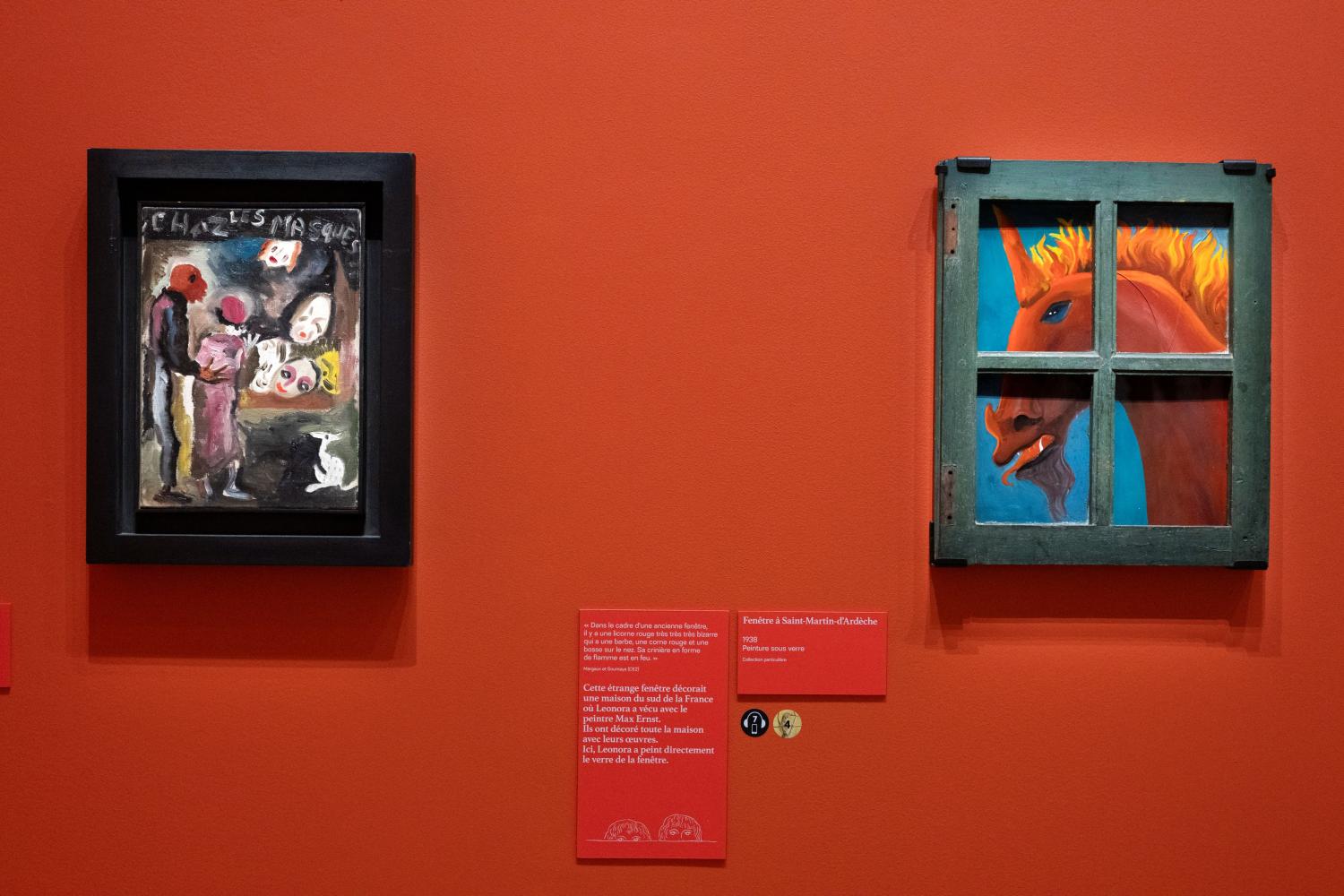"Leonora Carrington", Ausstellungsansicht im Grand Palais, Paris 2026