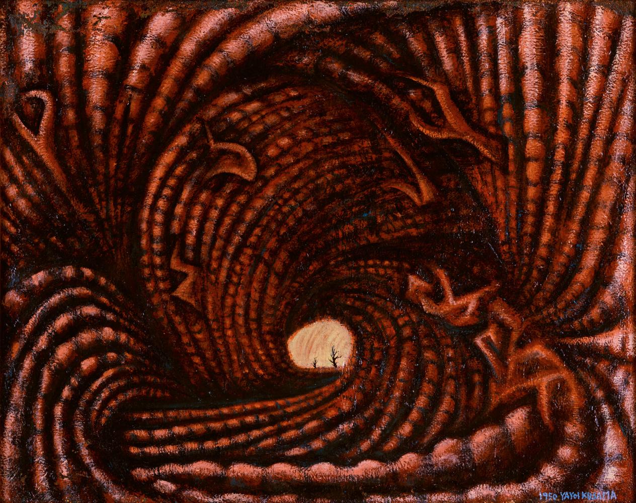 Yayoi Kusama "Accumulation of the Corpses (Prisoner Surrounded by the Curtain of Depersonalization)", 1950