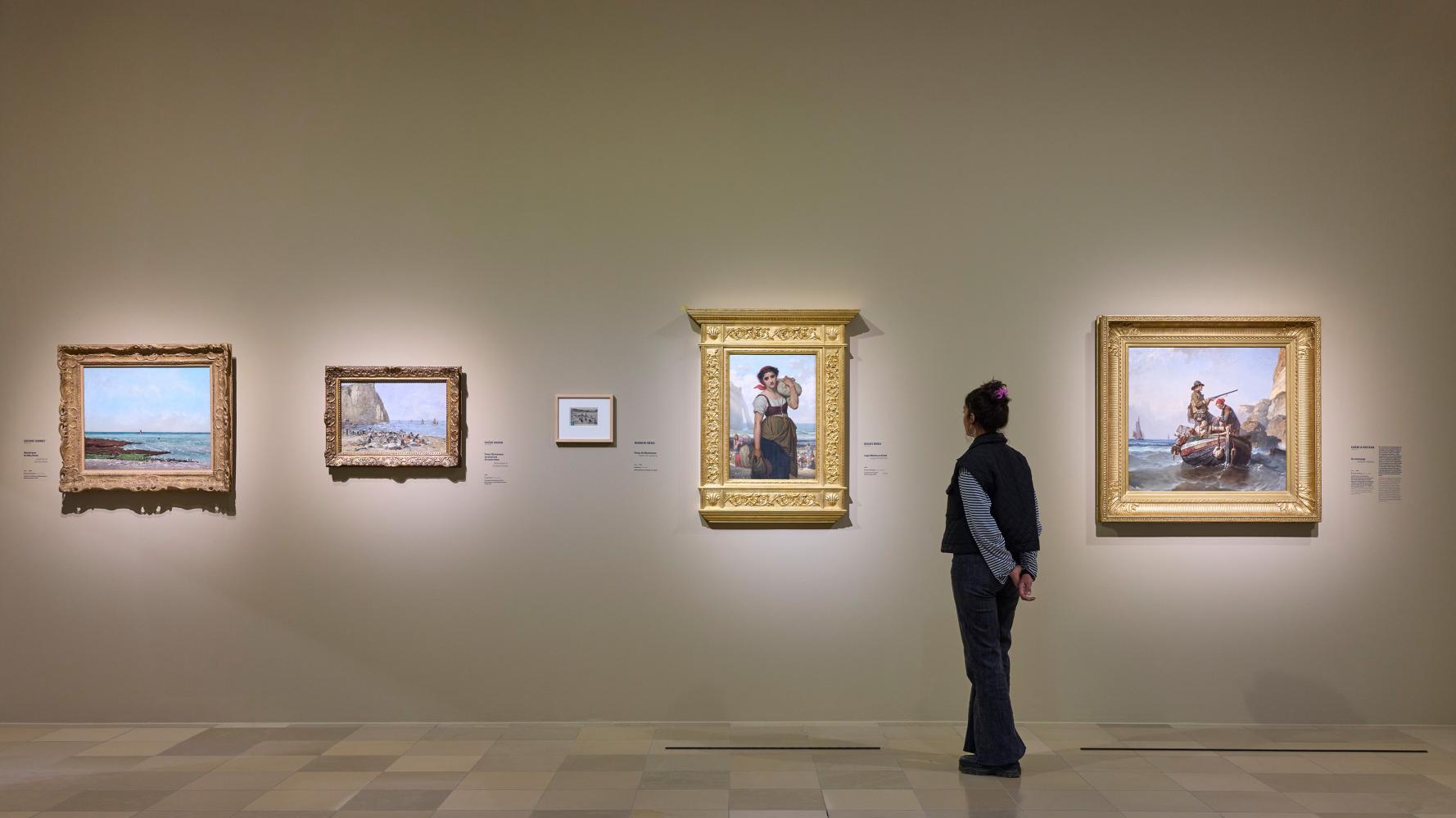 Ausstellungsansicht "Monets Küste. Die Entdeckung von Étretat"