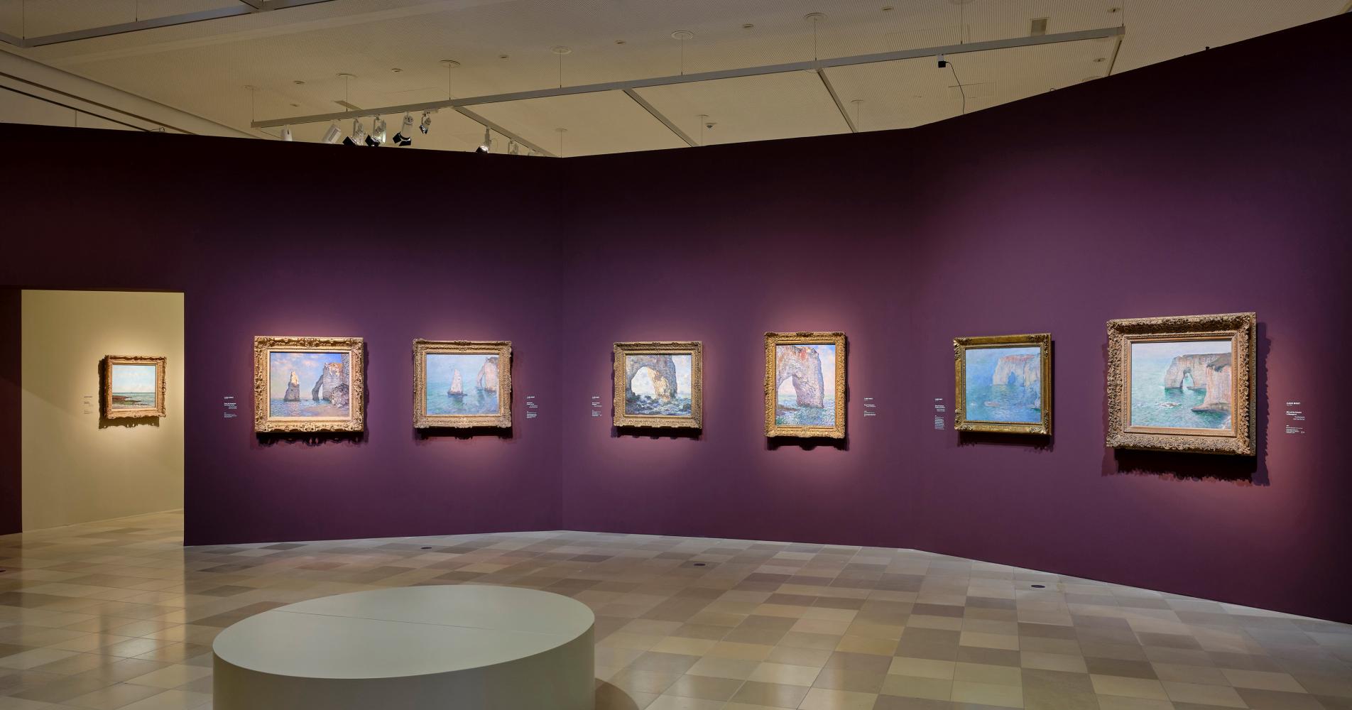 Ausstellungsansicht "Monets Küste. Die Entdeckung von Étretat"