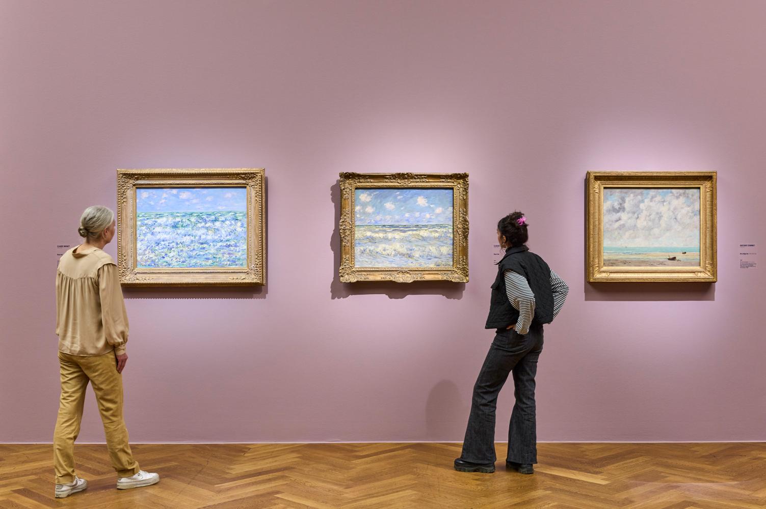 Ausstellungsansicht "Monets Küste. Die Entdeckung von Étretat"