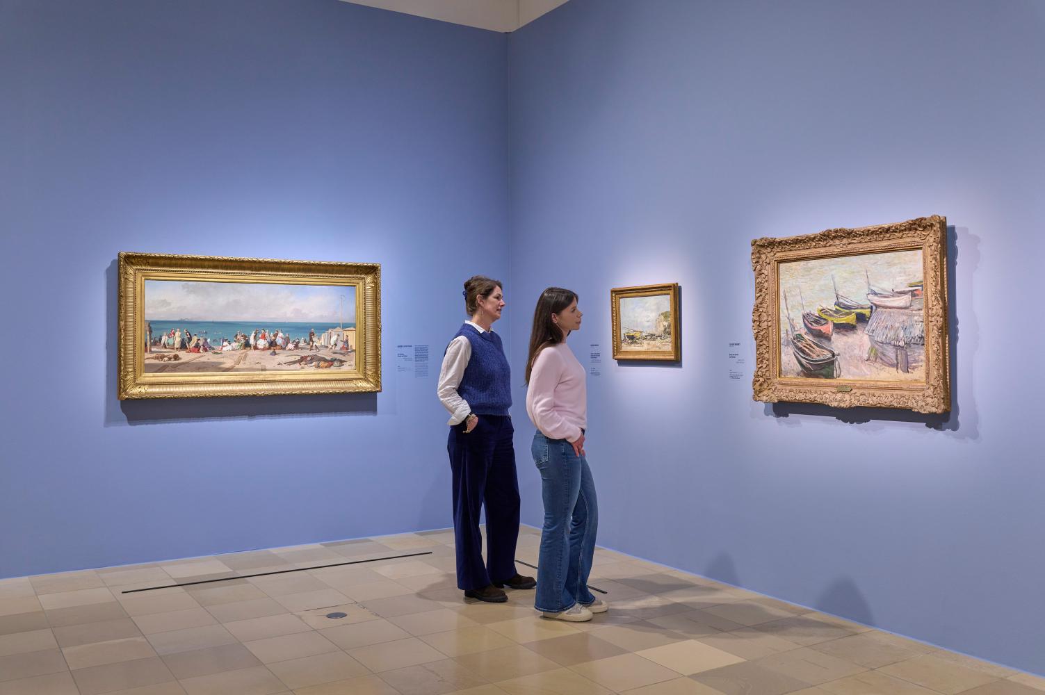 Ausstellungsansicht "Monets Küste. Die Entdeckung von Étretat"