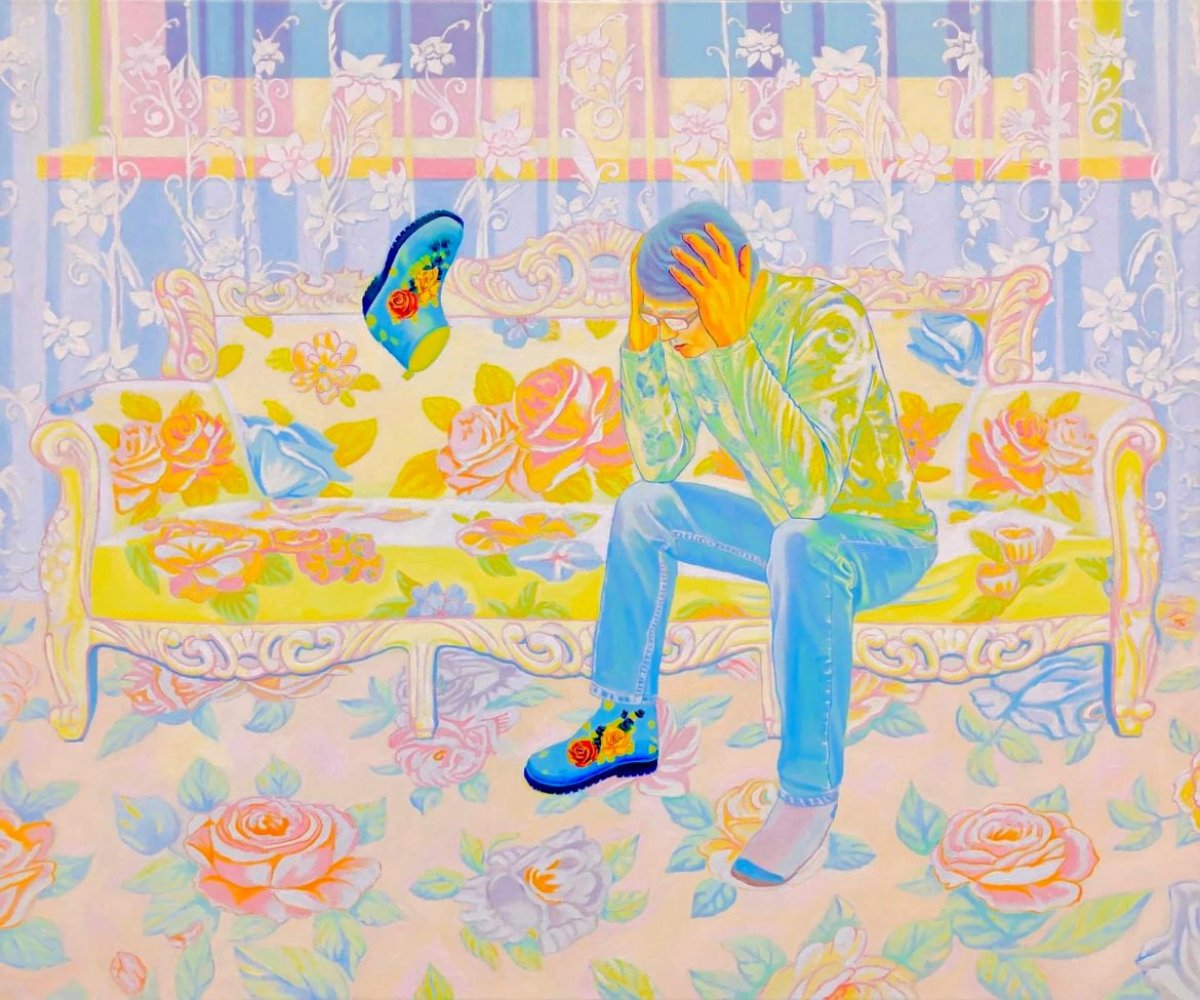 Albert Brahaj "Empty Thoughts", 2023, zu sehen auf der Discovery Art Fair, Köln